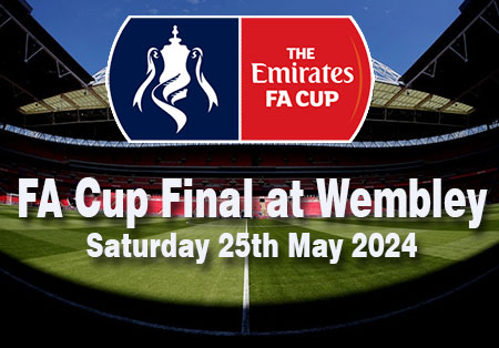 The Emirates FA Cup Final at Wembley Saturday 25th May 2024